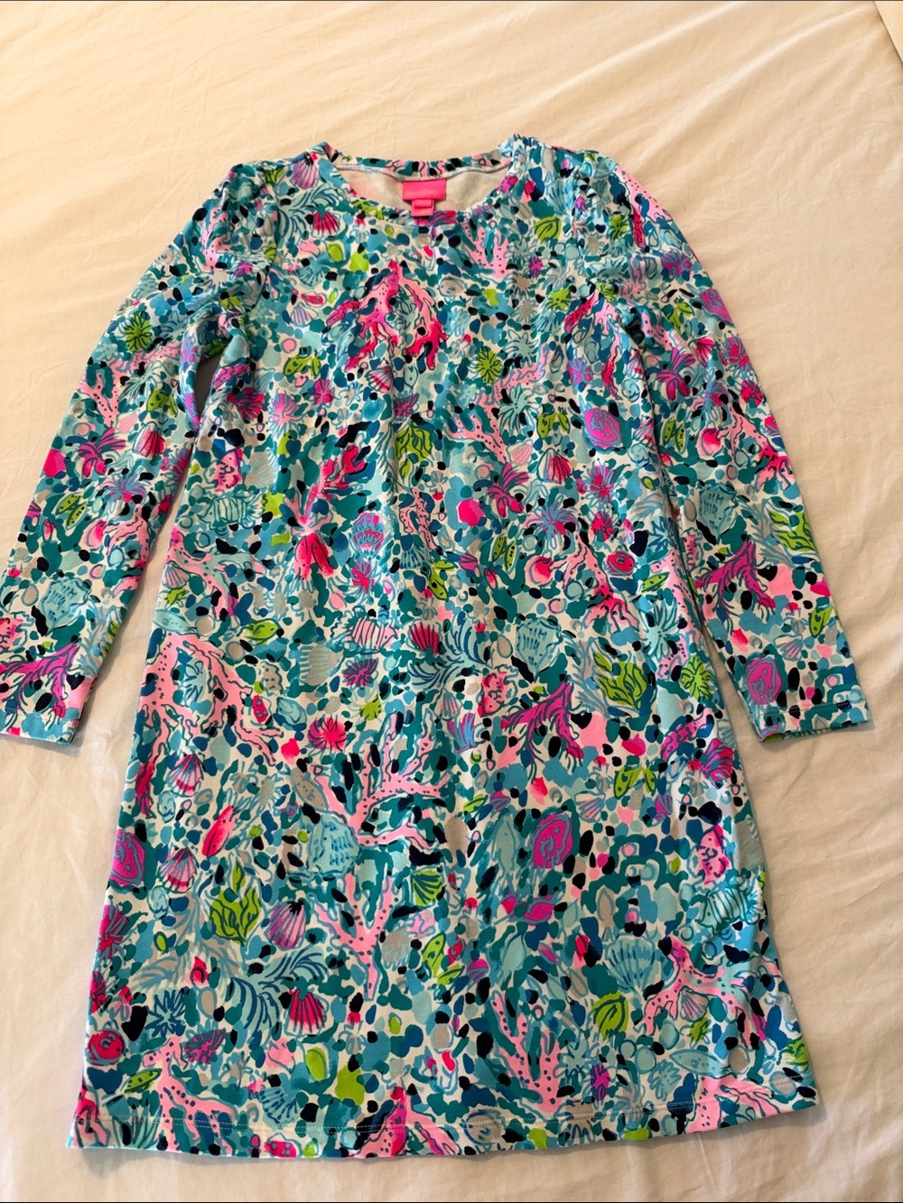 Lilly Girls Floral Long-Sleeve Shift Dress